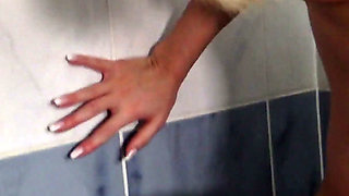 Double Blondies Nylon Slave Face Dildo Piss Fuck!