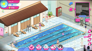 Ep-1 lifeguard holic! NTR Hentai game gameplay! I got a swimming pool and there are many hot girls!