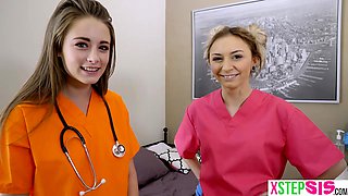 Nurse stepsister teen cured stepbrothers hard on dick