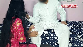 Hot Indian teen with big tits gets banged by her father-in-law in HD
