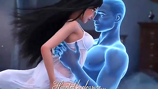A lonely young beauty is haunted by a handsome ghost at night