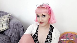 Touches pink lace panties
