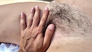 Nudist Milf On The Beach. Fingering From A Stranger