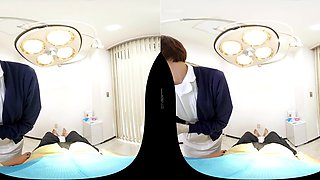 Japanese nurse shares vr short hair pov sensual thrills