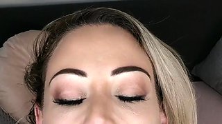 Blonde Natasha Marley with big boob