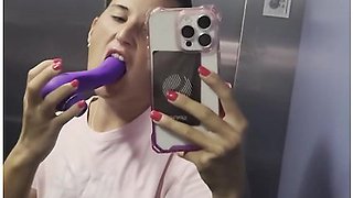Masturbating So Hard In The Elevator