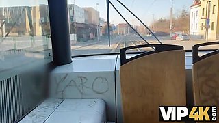Hot Lesbian Threesome with Stranger on Train - Cute Teen Brunettes in HD POV