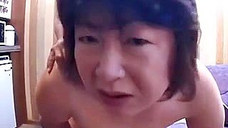 48yr old Vicious Japanese Granny Love Fetish Sex (Censored)