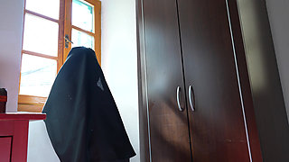 Nun Swallows Priest Halfway Then Begs “cum on My Tits Priest”
