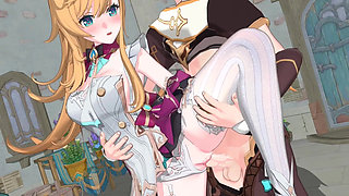 Genshin Impact- Escoffier’s Sweet Cake and Lustful Sex - 3D Hentai Animation