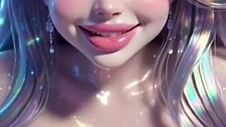 Cute Cyberpunk Girls on Four Legs, Ai Animation