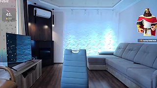 Sexy webcam brunette with big boobs