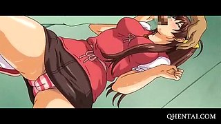 Wet Anime nurse having an eye rolling orgasm