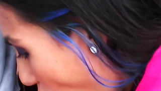 Hot Cum Slut Holly Dee Sucks off a Stranger on the Park Bench