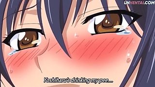 Step Sister Fucks Brother in Hot Anime Hentai - Blowjob & Creampie