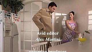 Schoolgirl brunette doggystyle and blowjob