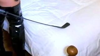 Big Boobed Blonde Masturbates With A Dildo In The Bathroom