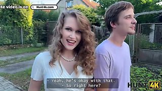 Una Fairy's Tits Out for Stranger While BF Watches - Hot Czech Street Pickup POV