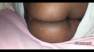 Dr Pussy2 - Married Ebony Has Her Ass Full of Semen for the Cuckold to See