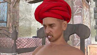 Desi Bhabhi Savita Fucked Hard by Landlord for Rent in Front of Husband