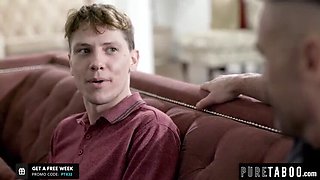 Widowed Dad Can't Resist Son's Hot Redhead GF Maya Kendrick - Teen Cheating & Deepthroat