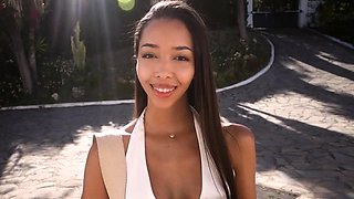 POV Seduction with Stunning Brunette's Massive Tits