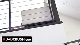 Dad Crush - horny step-father pounds his 2 latin daughters for stealing his credit card