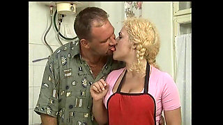 Blonde Horny Was Fucked by Her Husband in the Kitchen