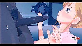 Kaiju N8 - Kikoru Shinomiya Sucking a Big Dick