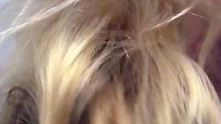 Big ass amateur blonde fucking POV in public