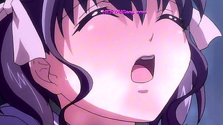 Public park anime slut drops panties for wet pussy play