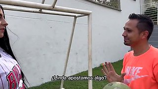 Melani Rincon Loses Basketball Bet and Gets Her Tight Pussy Fucked Hard