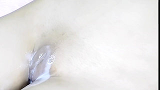 Petite Thai: Daddy, they found me masturbating and smeared cum on my vagina