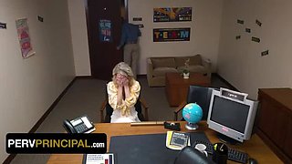 Busty Stepmom Gigi Dior Saves StepSon with Naughty Principal's Help