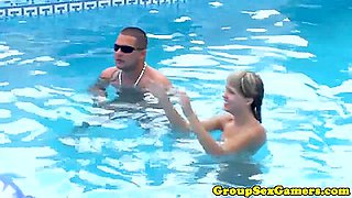 Hungarian Babe Playing Party Game Before Sucking On Cock