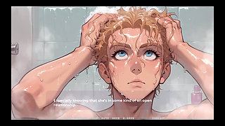 My New Girlfriend Taboo Hentai Game Ep.15 Sexting My GF While Stepsis Twerk on My Hard Cock!