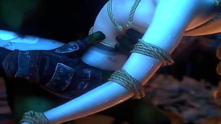 3d Bbw Asian Milf Got Her Pussy Fucked So Hard By Huge Monster Dick