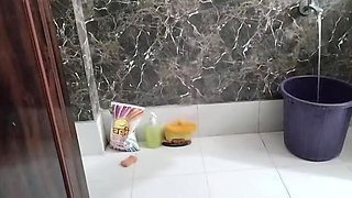 Desi Teen Step Sister Naked in Bathroom - Rough Anal Sex with Uncle - HD Indian Porn