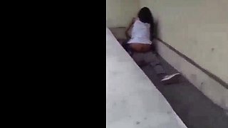 New Instagram Viral Outdoor xxx MMS of a college couple fucking behind the college
