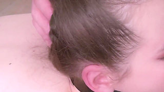 Ritzy Rain Oral Domination with Mouth Spider O-ring Gag, Full Mouth of Cum in Gag and Nasty Cum Play