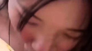 Hottest Asian big bust babe blowjob