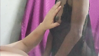 Black Whore Sucks & Fucks a Tiny White Cock at the Hostel