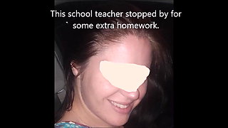 Very Secretive Interracial Dick Sucking by a White Teacher