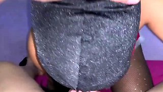 Cosplay Stepmom Gives Amazing Christmas Blowjob
