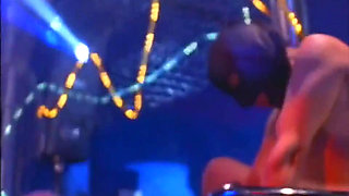 Two beauties and two big boners join together for a dp orgy