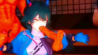 Arknights Endfield - Chen Gangbang Ntr Sex - 3D Hentai Animations