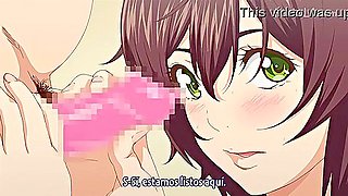 The busty class president is held down and penetrated, and creampied in both holes at the same time.