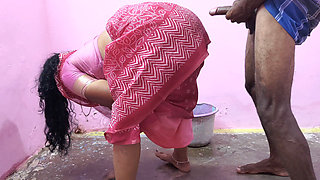 Stepaunty is cleaning the floor when a young boy has sex with her