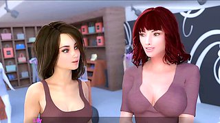 Hentai gameplay featuring Loveskysan69real in sexy underwear with dragon dildo action