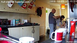 Ipcam Old American Couple Fucks In The Kitchen